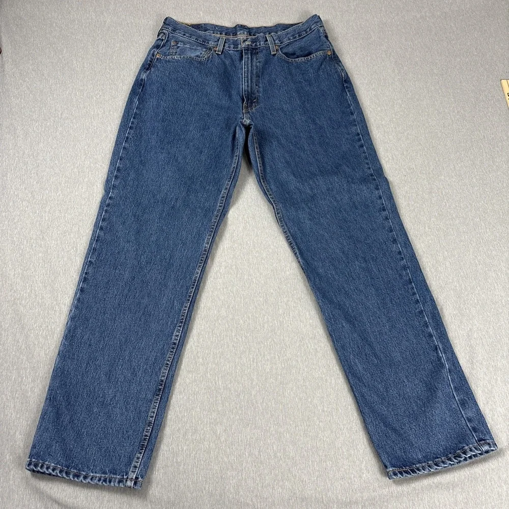 Levi's 550 Relaxed Fit Blue Jeans Men's Size 36x34 Medium Wash Denim Straight